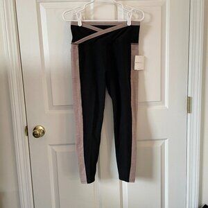 New Beyond Yoga Spacedye On Block High Waisted Midi Legging Darkest Night/Chai